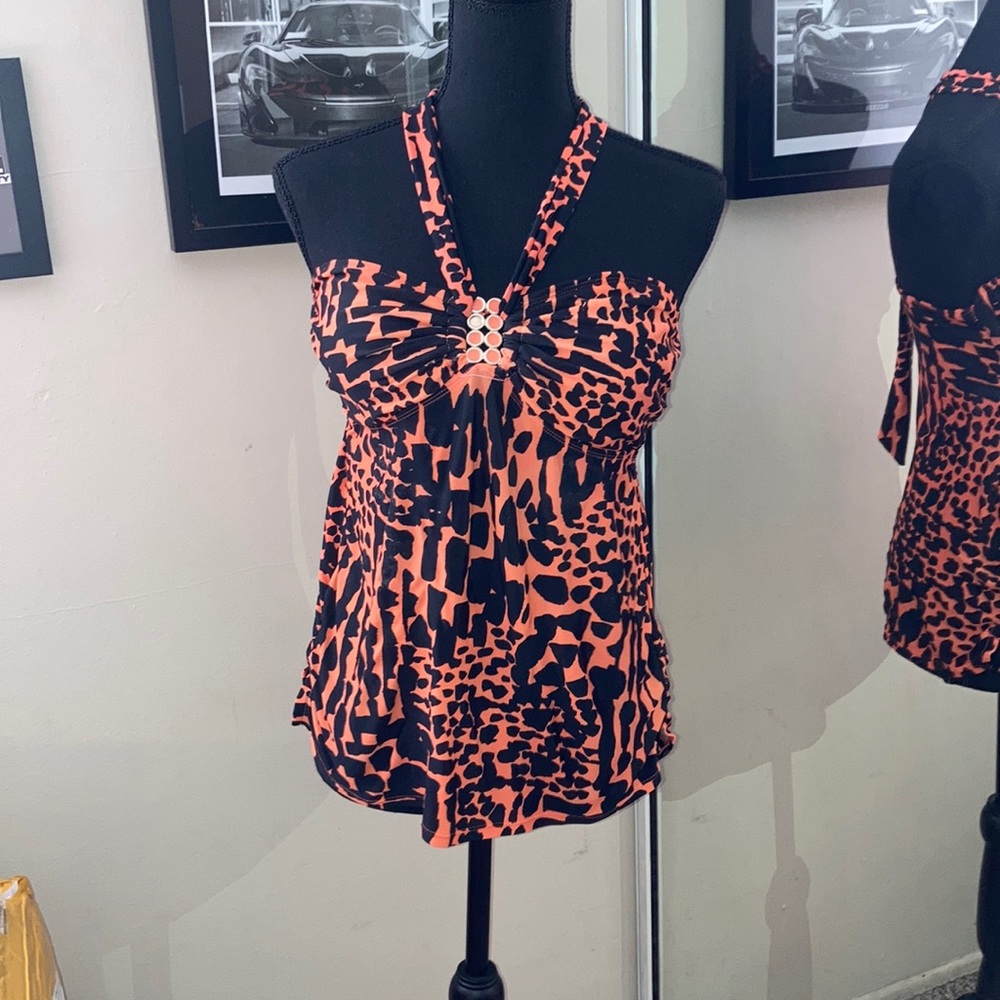 One piece cheetah print swimsuit